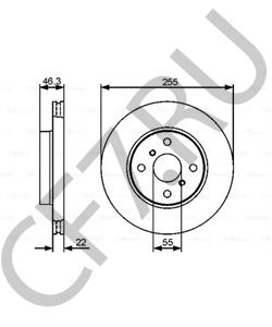 43512-0D130 TOYOTA (GAC) Тормозной диск в городе Екатеринбург