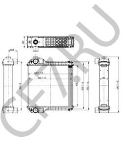 6193297M91 TEREX Радиатор, охлаждение двигателя в городе Екатеринбург