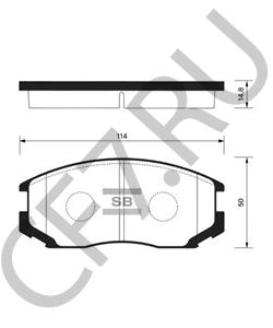DP1010.10.0163 DALLAS Комплект тормозных колодок, дисковый тормоз в городе Екатеринбург