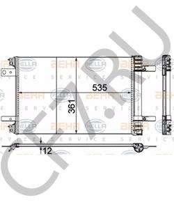 98 167 465 80 PSA Радиатор кондиционера Boxer, Ducato 250 06- в городе Екатеринбург