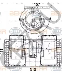 AZ 43 302 JOHN DEERE Вентилятор салона в городе Екатеринбург