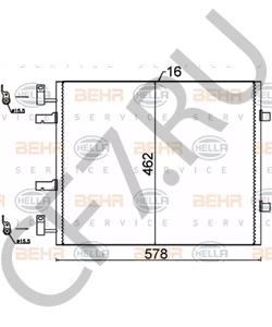 8200411148 BARREIROS Конденсатор, кондиционер в городе Екатеринбург