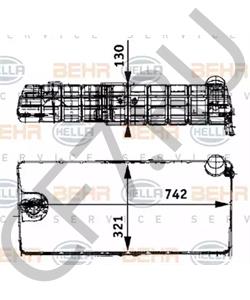 81.06102.6098 NEOPLAN Компенсационный бак, охлаждающая жидкость в городе Екатеринбург
