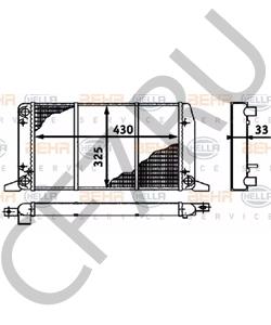 893 121 253 AUDI Радиатор, охлаждение двигателя в городе Екатеринбург