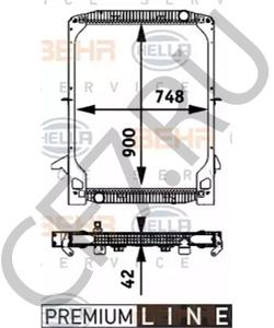 93 160 531 ASTRA Радиатор, охлаждение двигателя в городе Екатеринбург