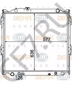 16400-75180 Dar Радиатор основной TOYOTA LAND CRUISER PRADO / SURF / 4RUNNER 95-02 бензин в городе Екатеринбург