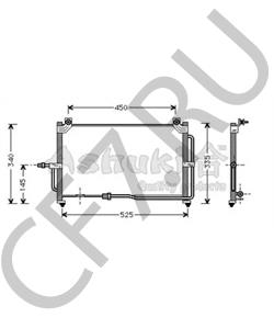 81005028 INTERNATIONAL HARV. Конденсатор, кондиционер в городе Екатеринбург