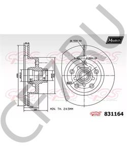 18016226 BRISTOL Тормозной диск в городе Екатеринбург