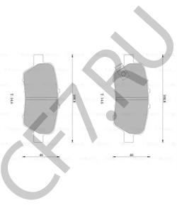 43022-SFE-N00 HONDA (DONGFENG) Комплект тормозных колодок, дисковый тормоз в городе Екатеринбург