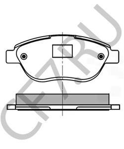 4254.71 PEUGEOT (DF-PSA) Комплект тормозных колодок, дисковый тормоз в городе Екатеринбург