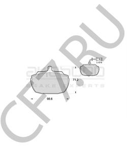 GBP111 MORGAN Комплект тормозных колодок, дисковый тормоз в городе Екатеринбург