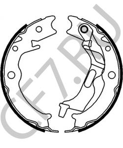 96496764 Автоваз Комплект колодок стояночного тормоза 760 в городе Екатеринбург