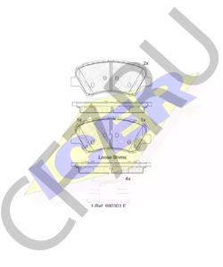 58101A7A01 MOBIS Koлoдки диcкoвыe в городе Екатеринбург