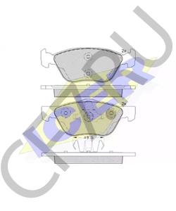 68130649AA RAM Комплект тормозных колодок, дисковый тормоз в городе Екатеринбург