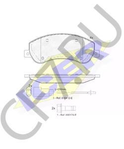 S6DM-3501110 BYD Комплект тормозных колодок, дисковый тормоз в городе Екатеринбург