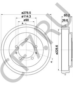 MR307746 MITSUBISHI Тормозной барабан в городе Екатеринбург