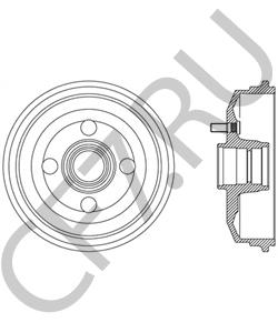 3N211113BC FORD (CHANGAN) Тормозной барабан в городе Екатеринбург