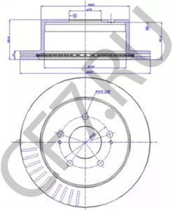 58350V2100 JAC Тормозной диск в городе Екатеринбург