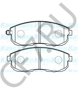 D10609W00BC107 NISSAN (DONGFENG) Комплект тормозных колодок, дисковый тормоз в городе Екатеринбург