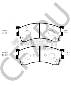 GCYD3328ZE HAIMA (FAW) Комплект тормозных колодок, дисковый тормоз в городе Екатеринбург