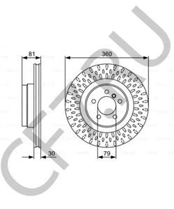 SDB 500193 Land Rover Диск тормозной Пд Ленд Ровер в городе Екатеринбург