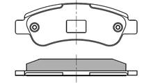 CITROEN/PEUGEOT Колодки тормозные