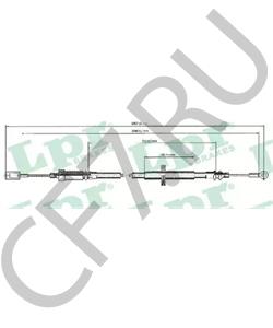 1336889080 Fiat/Alfa Romeo/Lancia Трос, стояночная тормозная система [ORG в городе Екатеринбург