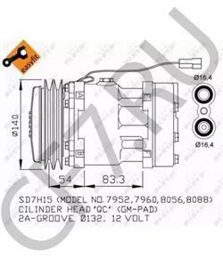 3781613M2 MASSEY FERGUSON Компрессор, кондиционер в городе Екатеринбург