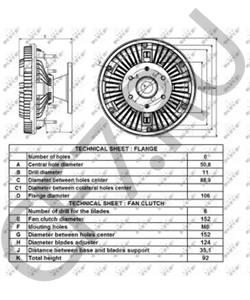 3389532M2 MASSEY FERGUSON Сцепление, вентилятор радиатора в городе Екатеринбург