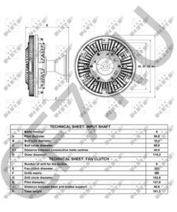 020002742 Автомагнат Муфта крыльчатки вентилятора КАМАЗ ЕВРО дв.740.30,31 d=185(130-12-060,HTKK) АВТОМАГНАТ в городе Екатеринбург