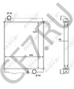 ME413765 FUSO Радиатор, охлаждение двигателя в городе Екатеринбург