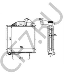 72011314 ZETOR Радиатор, охлаждение двигателя в городе Екатеринбург