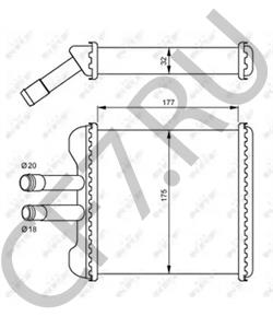 P96190674 ZAZ Теплообменник, отопление салона в городе Екатеринбург