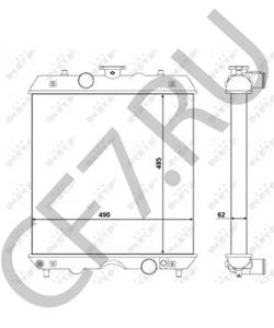 3A151 / 17101 KUBOTA Радиатор, охлаждение двигателя в городе Екатеринбург