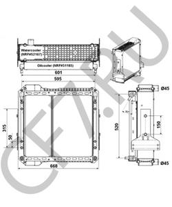 128/14326 JCB (BAMFORD) Радиатор, охлаждение двигателя в городе Екатеринбург