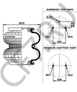 2010510 ERF Кожух пневматической рессоры в городе Екатеринбург