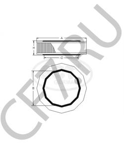 3102-1109013 PEKAR Фильтр воздушный ГАЗЕЛЬ,ВОЛГА ЗМЗ-402, ГАЗ-3307 (эл-т) (14) в городе Екатеринбург