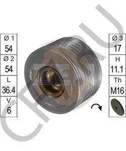 593527 BEDFORD Механизм свободного хода генератора в городе Екатеринбург
