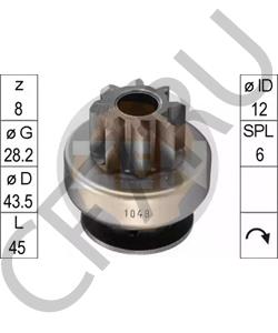 31100A78B00 DAEWOO Привод с механизмом свободного хода, стартер в городе Екатеринбург