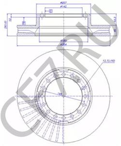 D 00816100 BREDAMENARINIBUS Тормозной диск в городе Екатеринбург