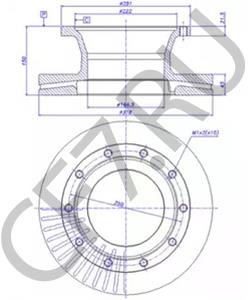 3218G1333 RUBERY-OWEN Тормозной диск в городе Екатеринбург