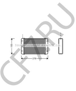 DZB3226 AUSTIN Теплообменник, отопление салона в городе Екатеринбург