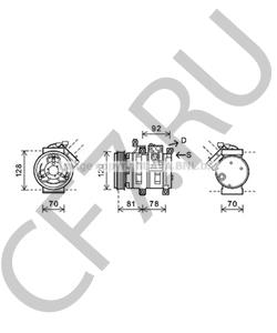 6651303111 Ssang Yong Компрессор кондиционера в городе Екатеринбург
