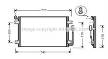 Ssang Yong Радиатор кондиционера T/DSL HCC >=-05060=-05060X
