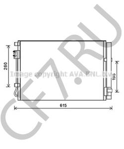 976061R050 HYUNDAI / KIA КОНДЕНСАТОР СИСТЕМЫ ОХЛАЖДЕНИЯ, НЕ СОДЕРЖИТ ХЛАДАГЕНТА [ORG в городе Екатеринбург