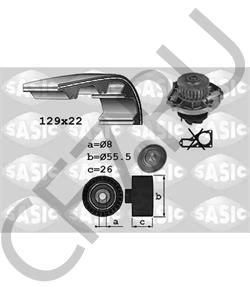 55184081+71775900 FIAT Водяной насос + комплект зубчатого ремня в городе Екатеринбург