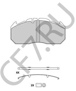 68325166 RUBERY-OWEN Комплект тормозных колодок, дисковый тормоз в городе Екатеринбург