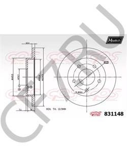 25526230 BRISTOL Тормозной диск в городе Екатеринбург