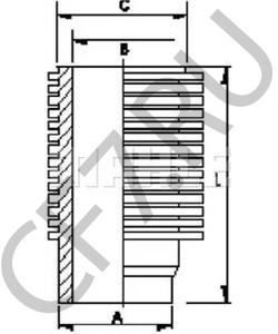 7010004022002 DETROIT DIESEL Гильза цилиндра в городе Екатеринбург