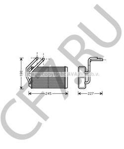 JEF000110 ROVER/AUSTIN Теплообменник, отопление салона в городе Екатеринбург